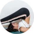 Yoga pose A female performing yoga asana